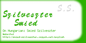 szilveszter smied business card